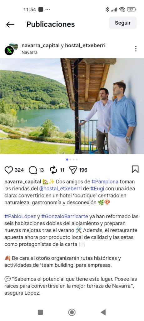 Un hostal dirigido por dos de nuestros alumni